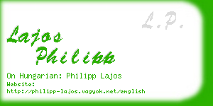 lajos philipp business card